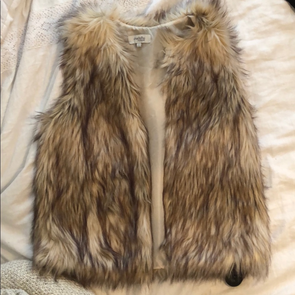 Faux fur vest